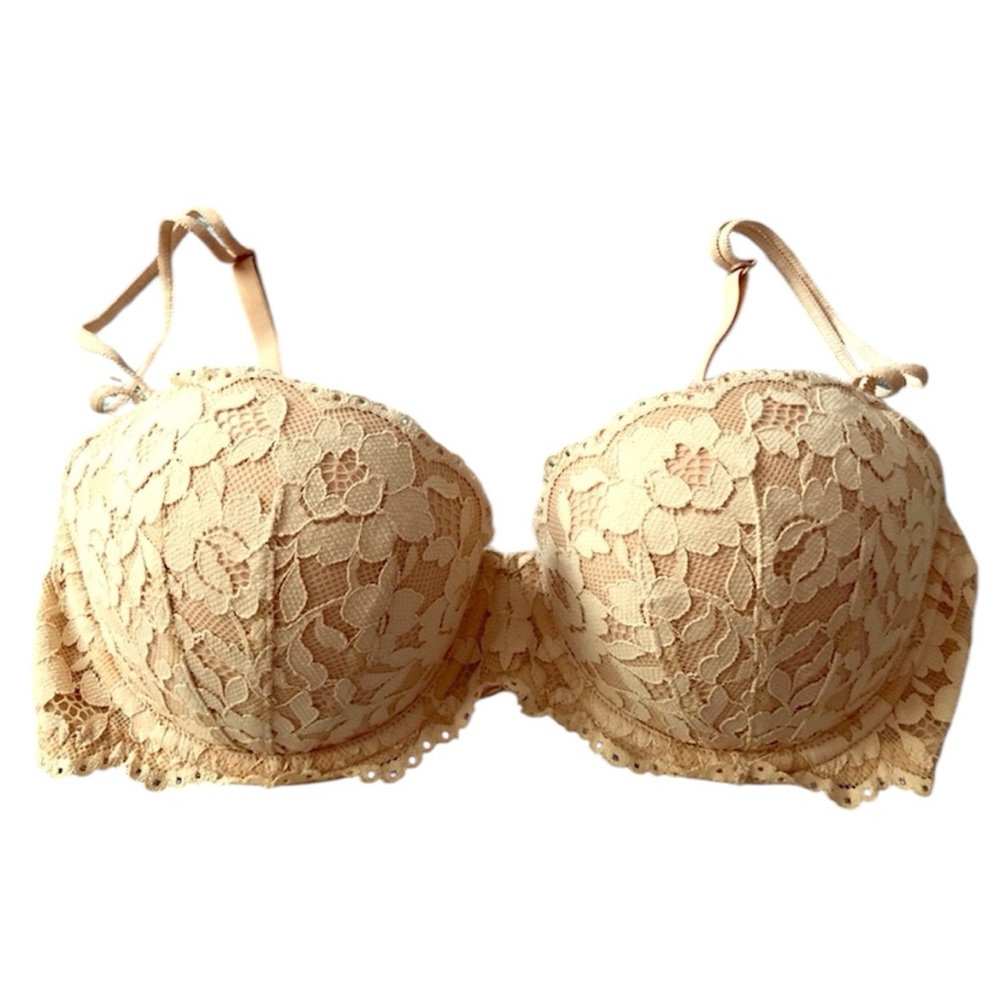Pink Victoria’s Secret nude push up bra